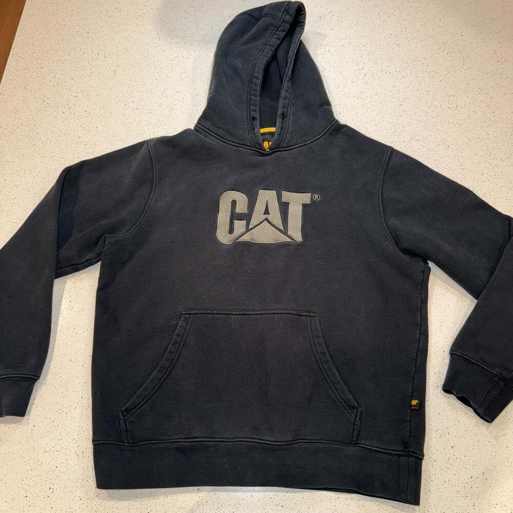 Caterpillar CAT Workwear Trademark Embroidered Logo Pullover Hoodie
